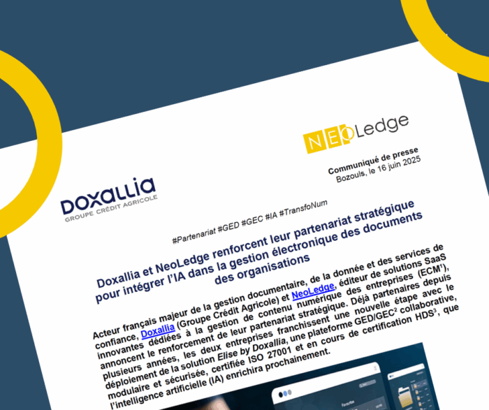 Doxallia et Neoledge renforcent leur partenariat stratégique