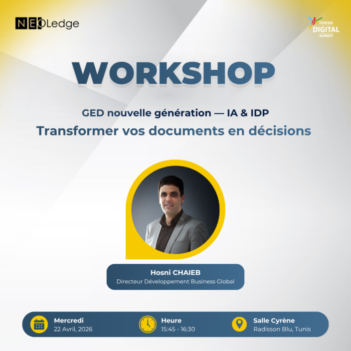 Workshop NeoLedge GED lors de TDS